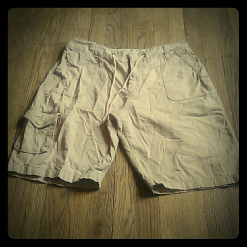 Tan Cargo Shorts